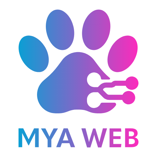 Logo Myaweb, la zampa di Mya