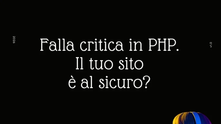 Vulnerabilità PHP ottobre 2026: il tuo sito è al sicuro? Studio Myaweb