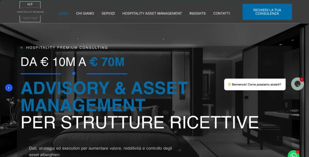 Sito Hospitality Premium Consulting – realizzato da Myaweb